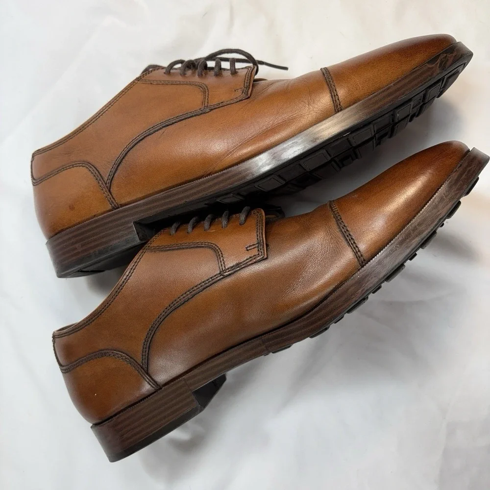 J. Murphy by Johnston & Murphy‎ Novick Cap-Toe Derby | Cognac Leather | 8M